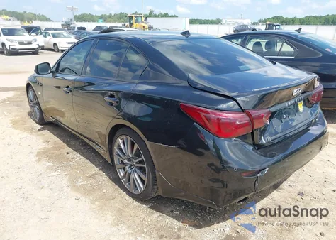 2017 Infiniti Q50 3.0T Red Sport 400 z USA, uszkodzony, nr VIN JN1FV7AP0HM851383
